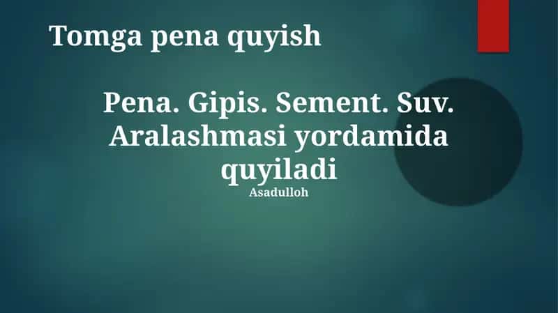 Tomga pena quyish 1