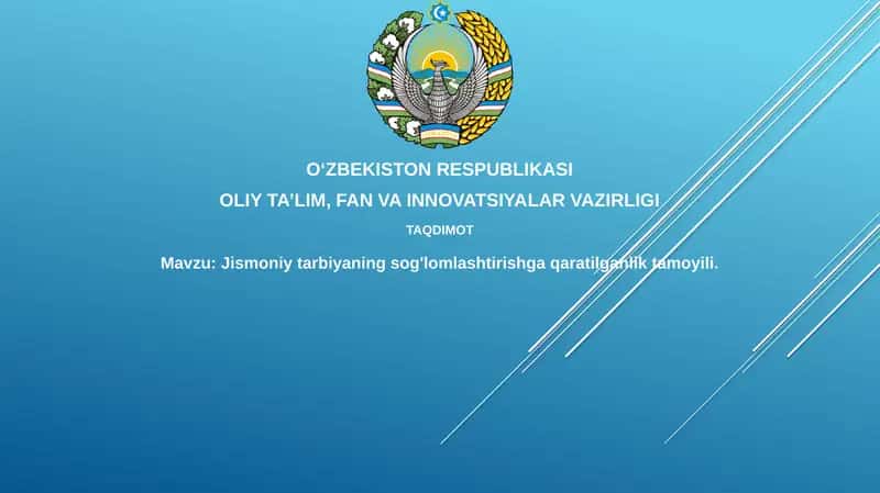 Jismoniy tarbiya va salomatlik 1