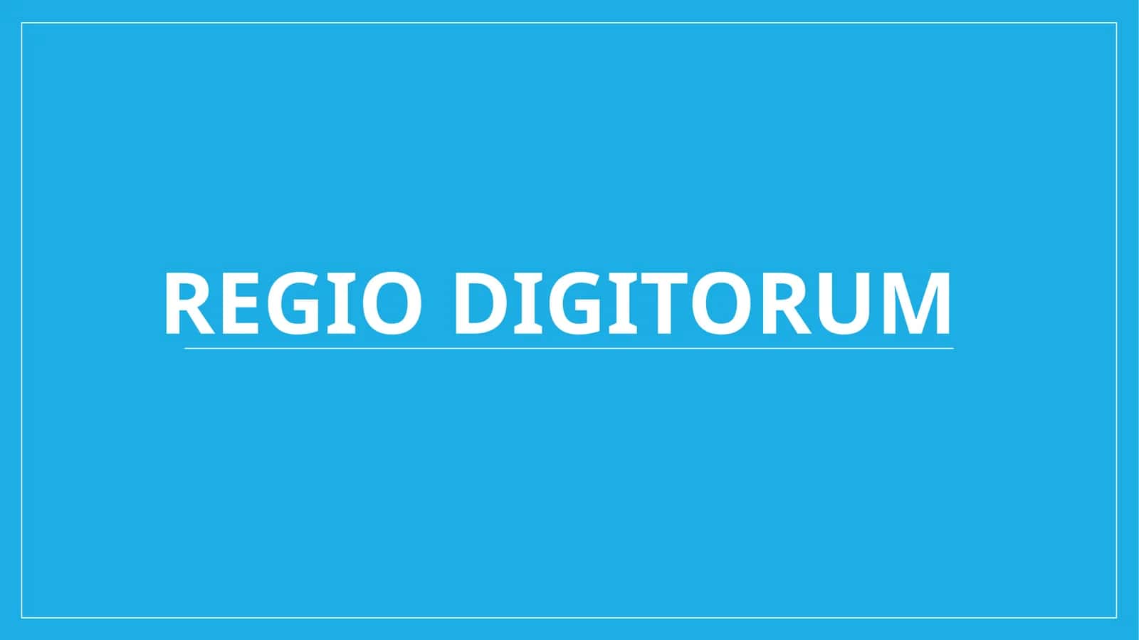 Regio digitorum 1