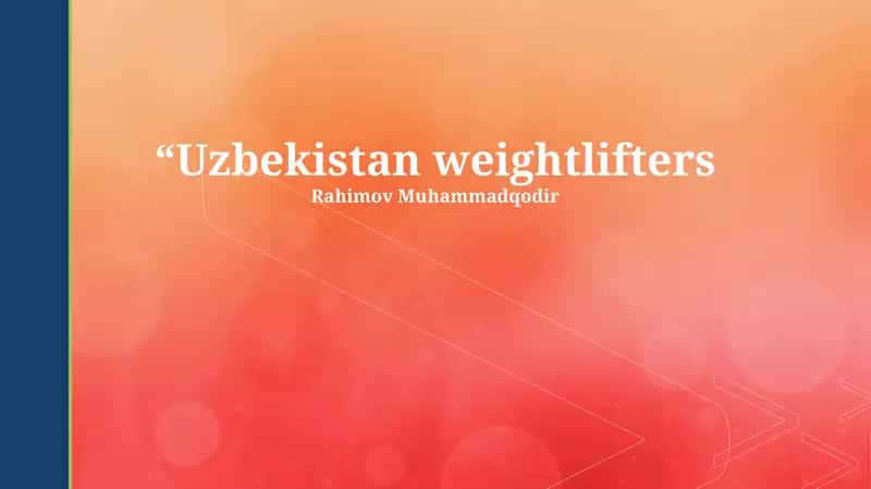 Uzbekistan weightlifters 1