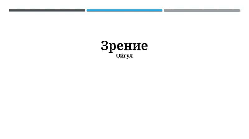 Зрение 1