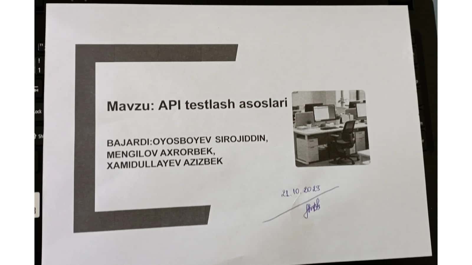 API testlash asoslari 1