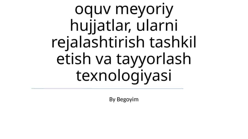O'quv dizayni 1