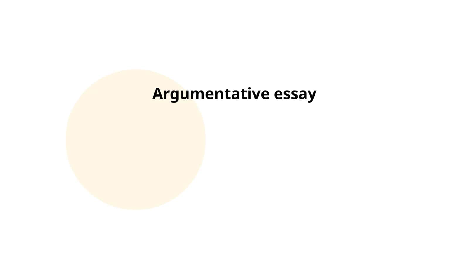 Argumentative essay 1