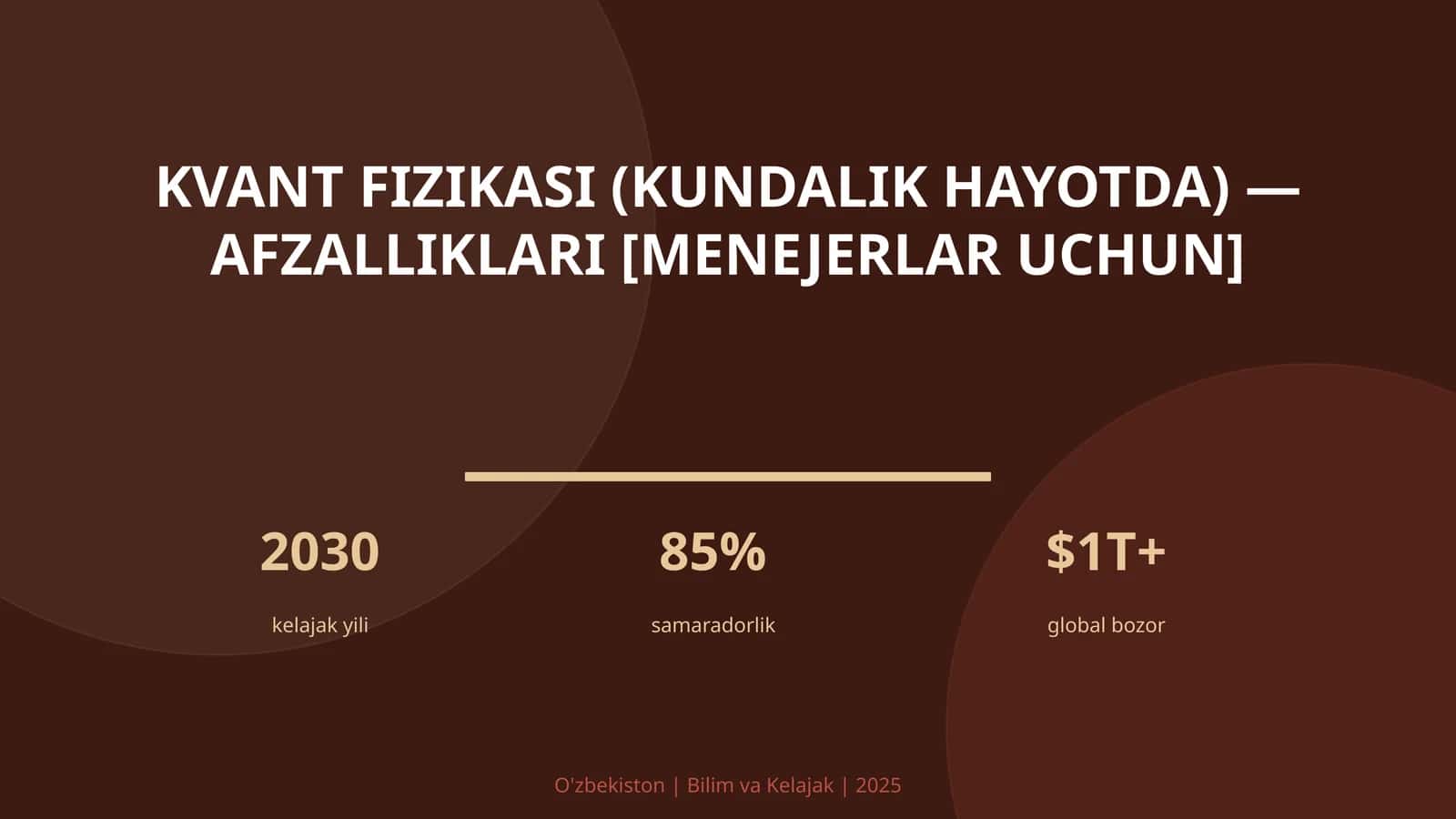 Kvant fizikasi (kundalik hayotda) — afzalliklari [menejerlar uchun] 1