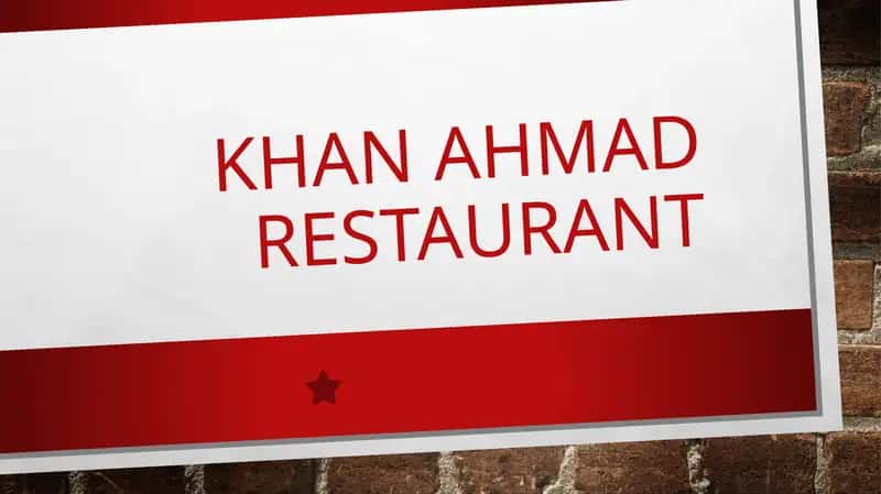 Khan Ahmad Restaurant 1