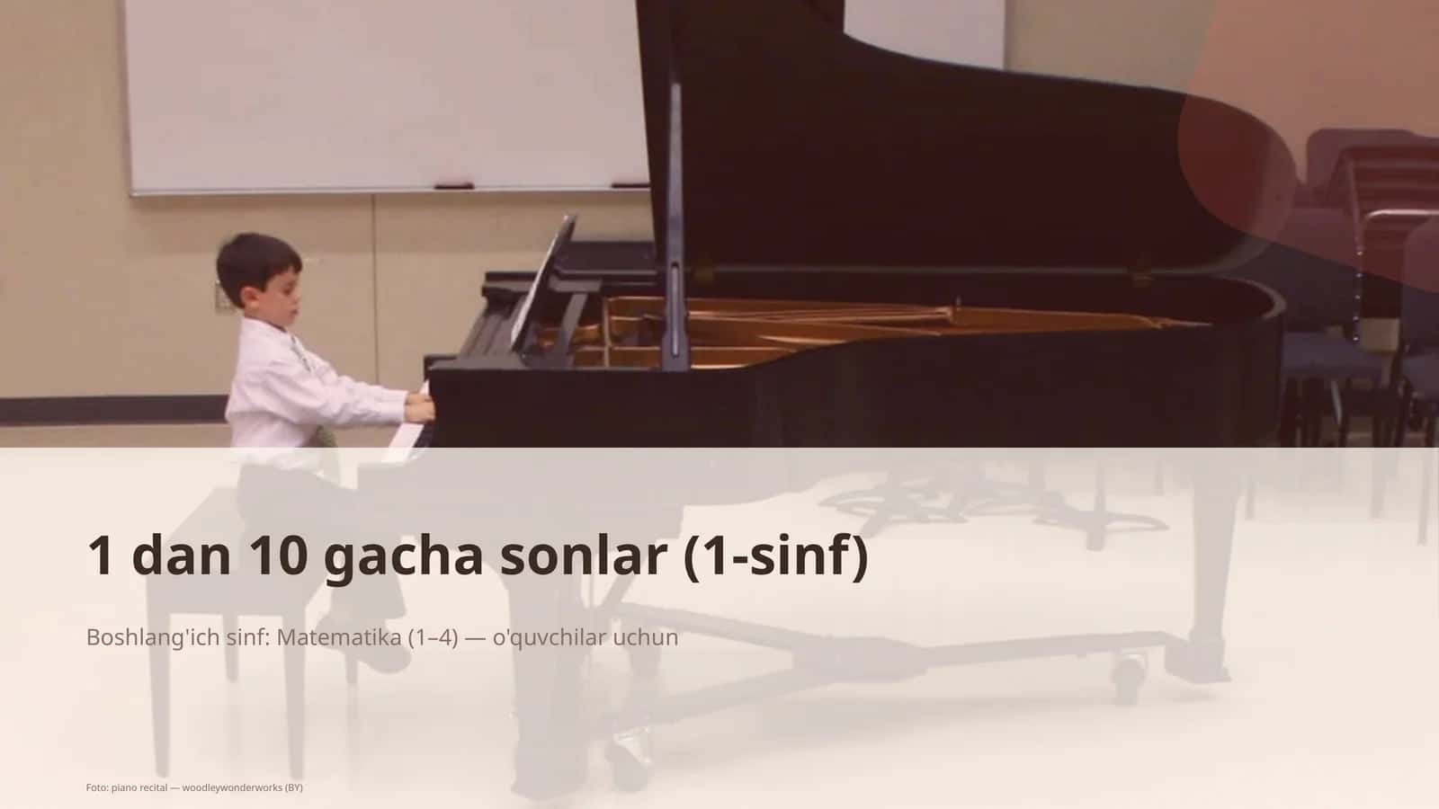 1 dan 10 gacha sonlar (1-sinf) 1