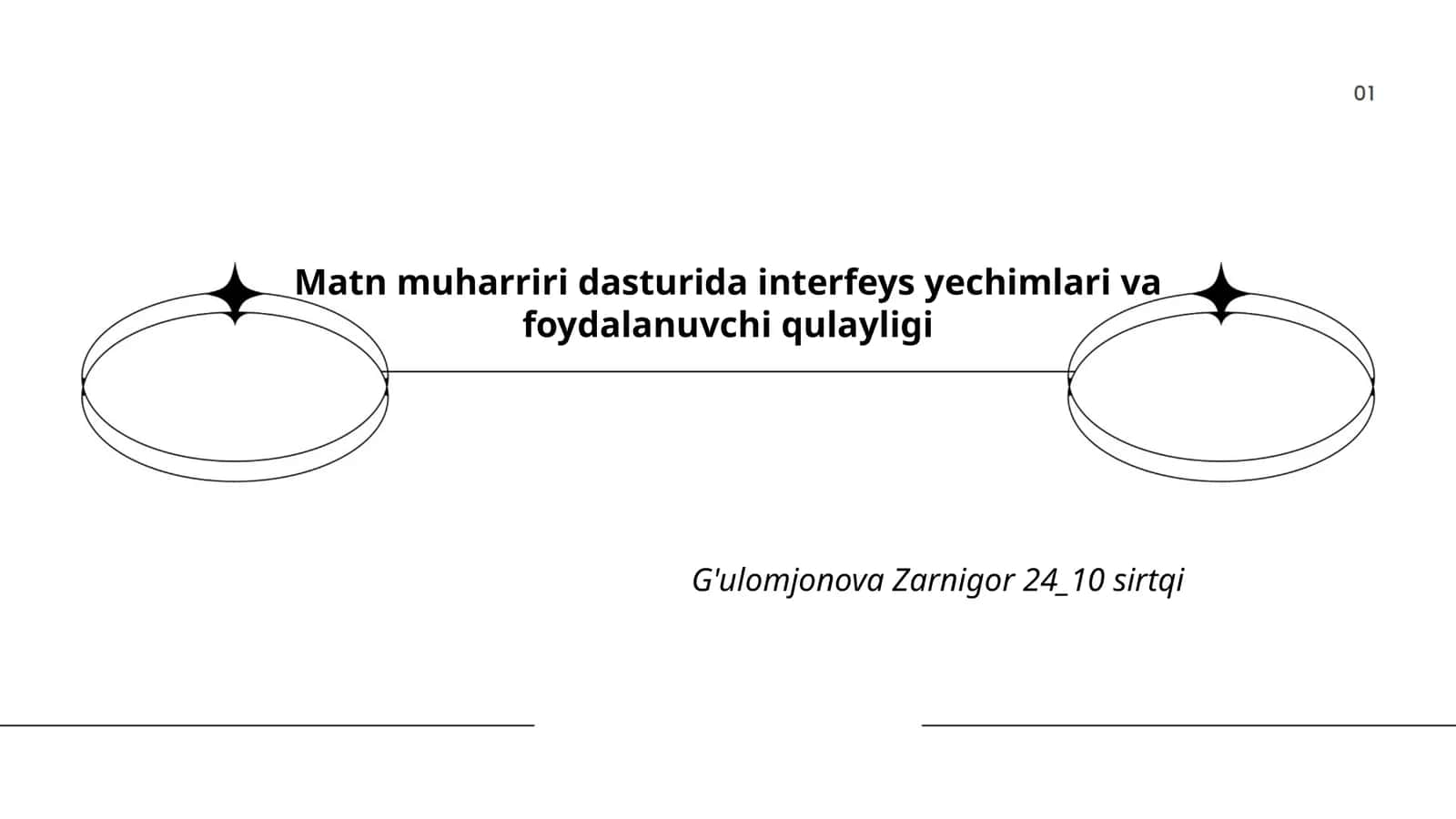 Matn muharriri dasturida interfeys yechimlari va foydalanuvchi qulayligi 1