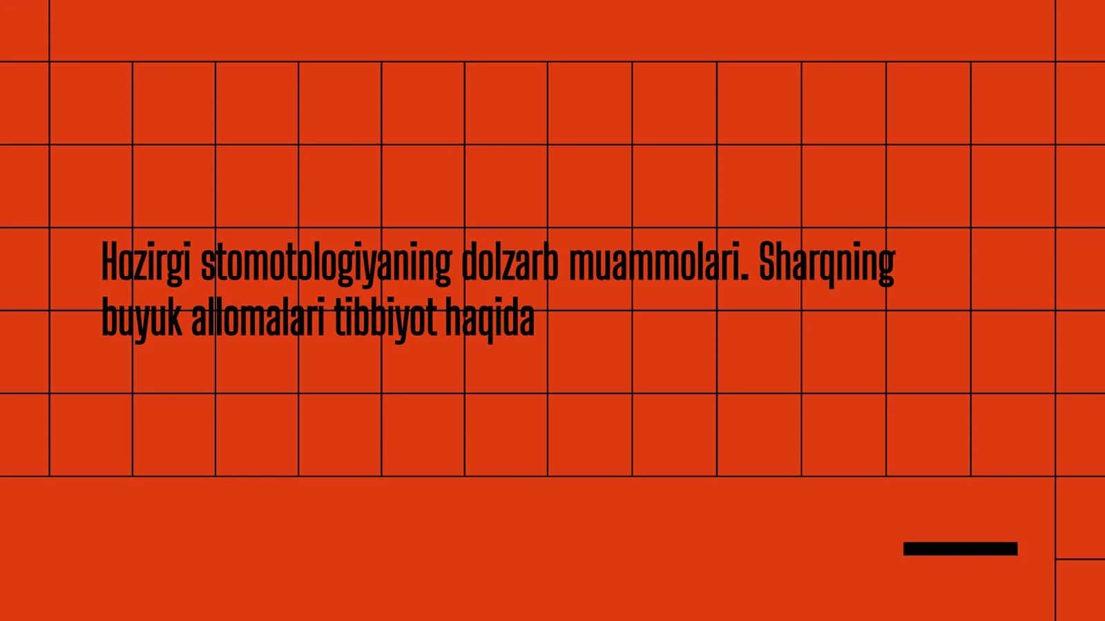 Hozirgi stomotologiyaning dolzarb muammolari. Sharqning buyuk allomalari tibbiyot haqida 1