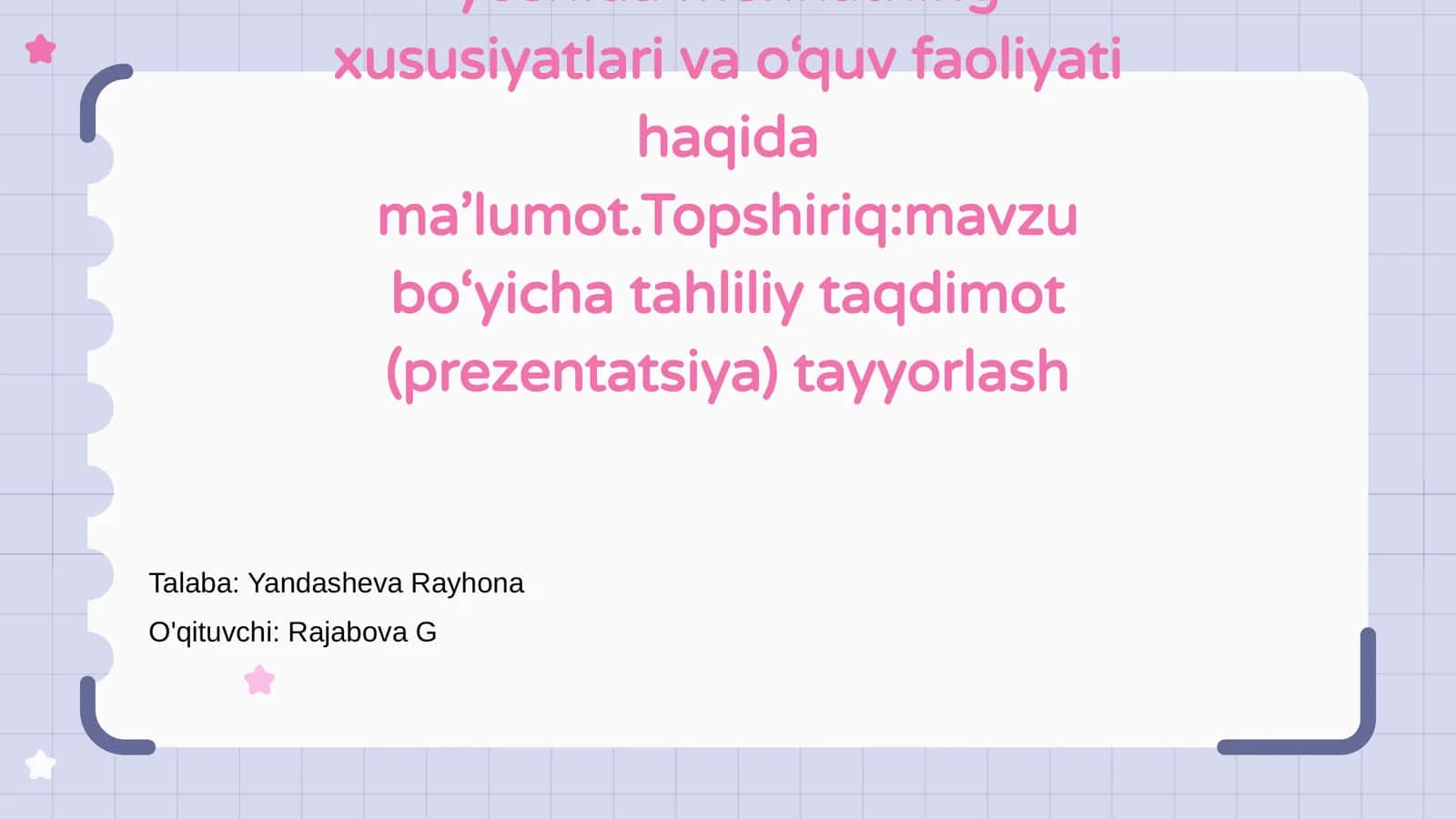 Mehnatning Muhimi 1
