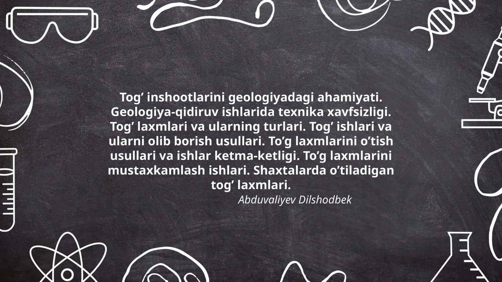 Tog’ inshootlarini geologiyadagi ahamiyati 1