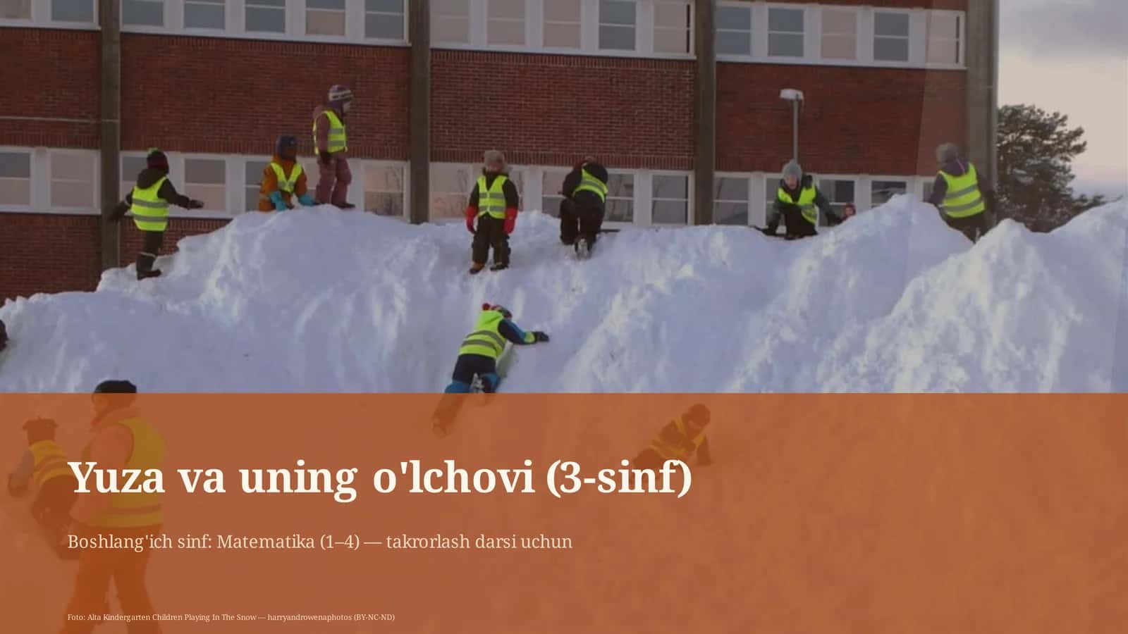 Yuza va uning o'lchovi (3-sinf) 1