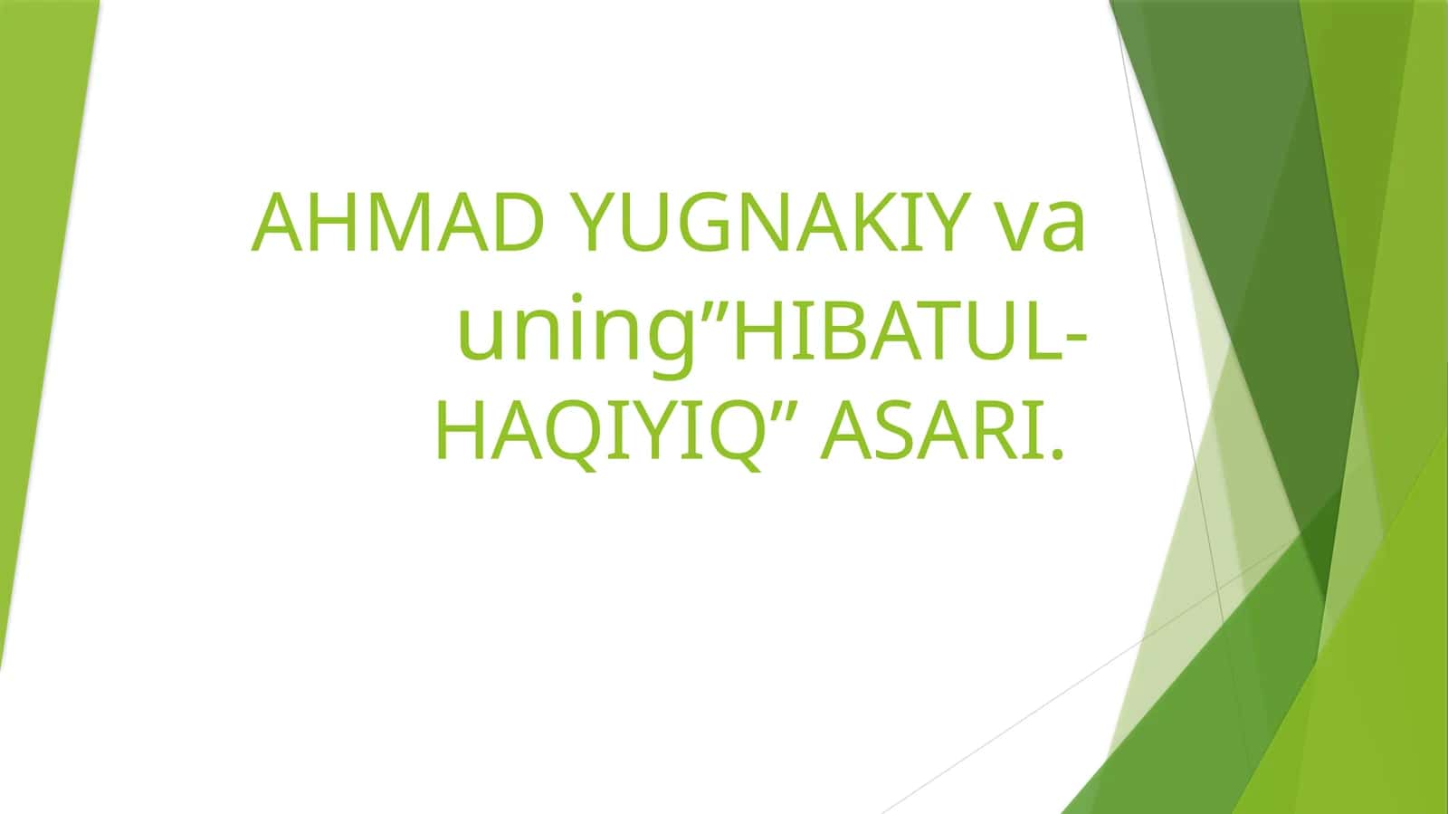 AHMAD YUGNAKIYvauning”HIBATUL-HAQIYIQ” ASARI 1