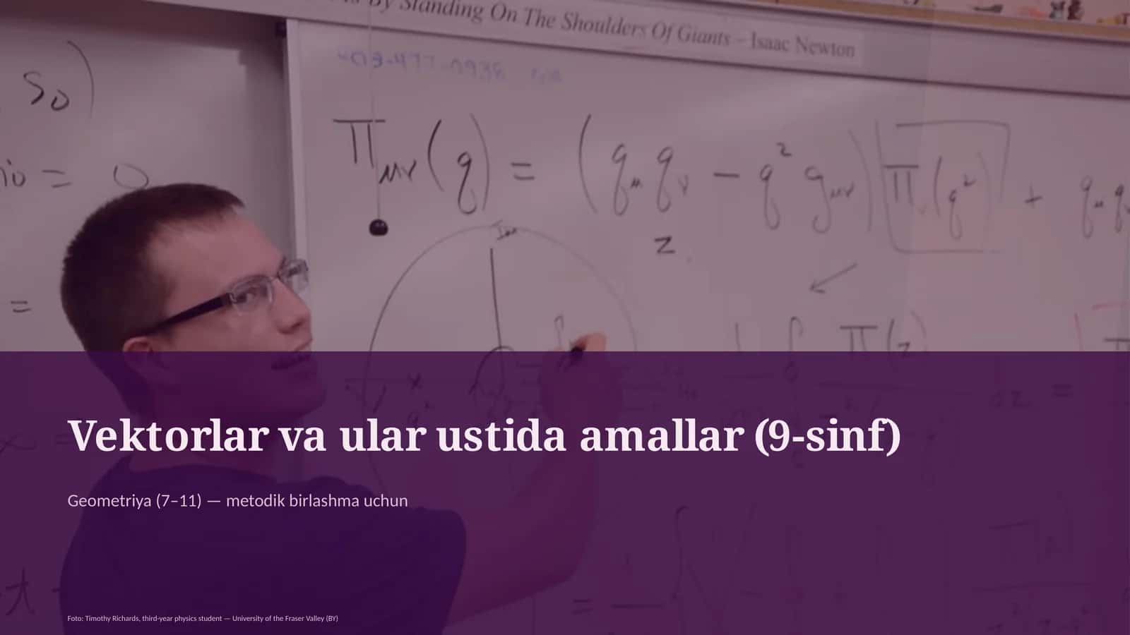 Vektorlar va ular ustida amallar (9-sinf) 1