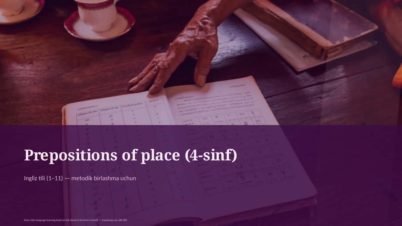 Prepositions of place (4-sinf) 1