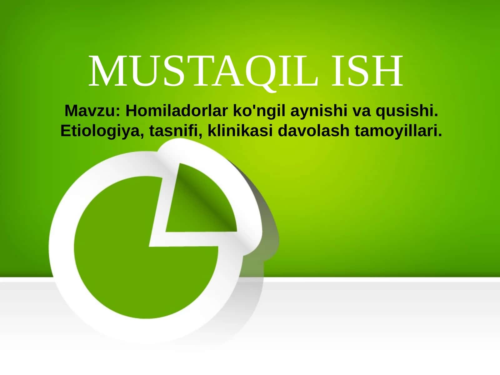 Homiladorlar ko'ngil aynishi va qusishi 1