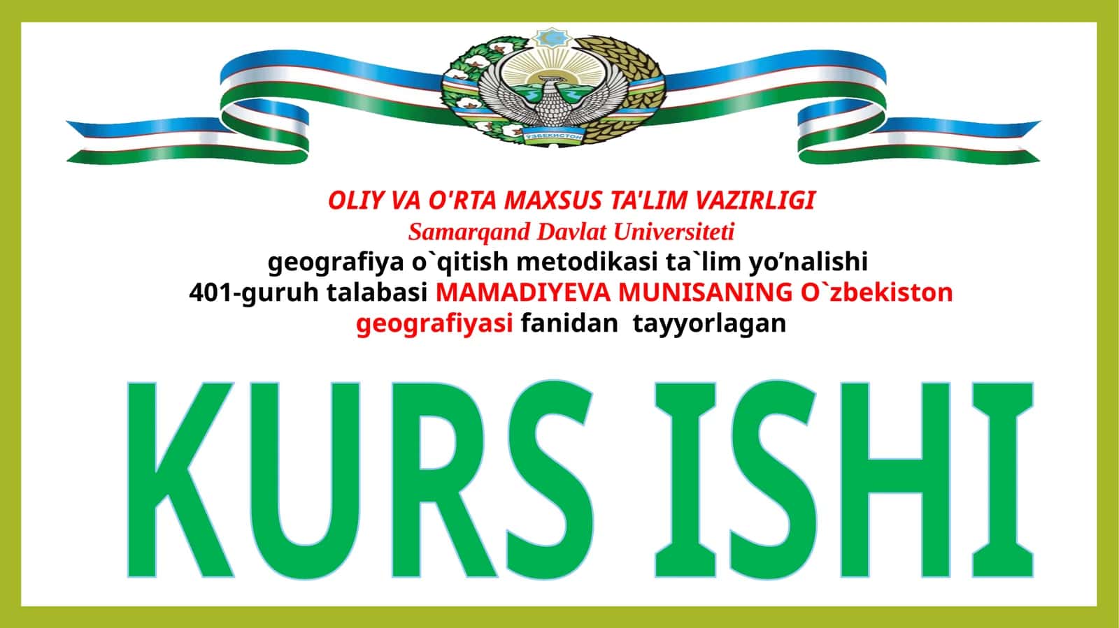 O`ZBEKISTONDAMINERALO`G`ITLARISHLABCHIQARISHNINGMINTAQAVIYXUSUSIYATLARI 1