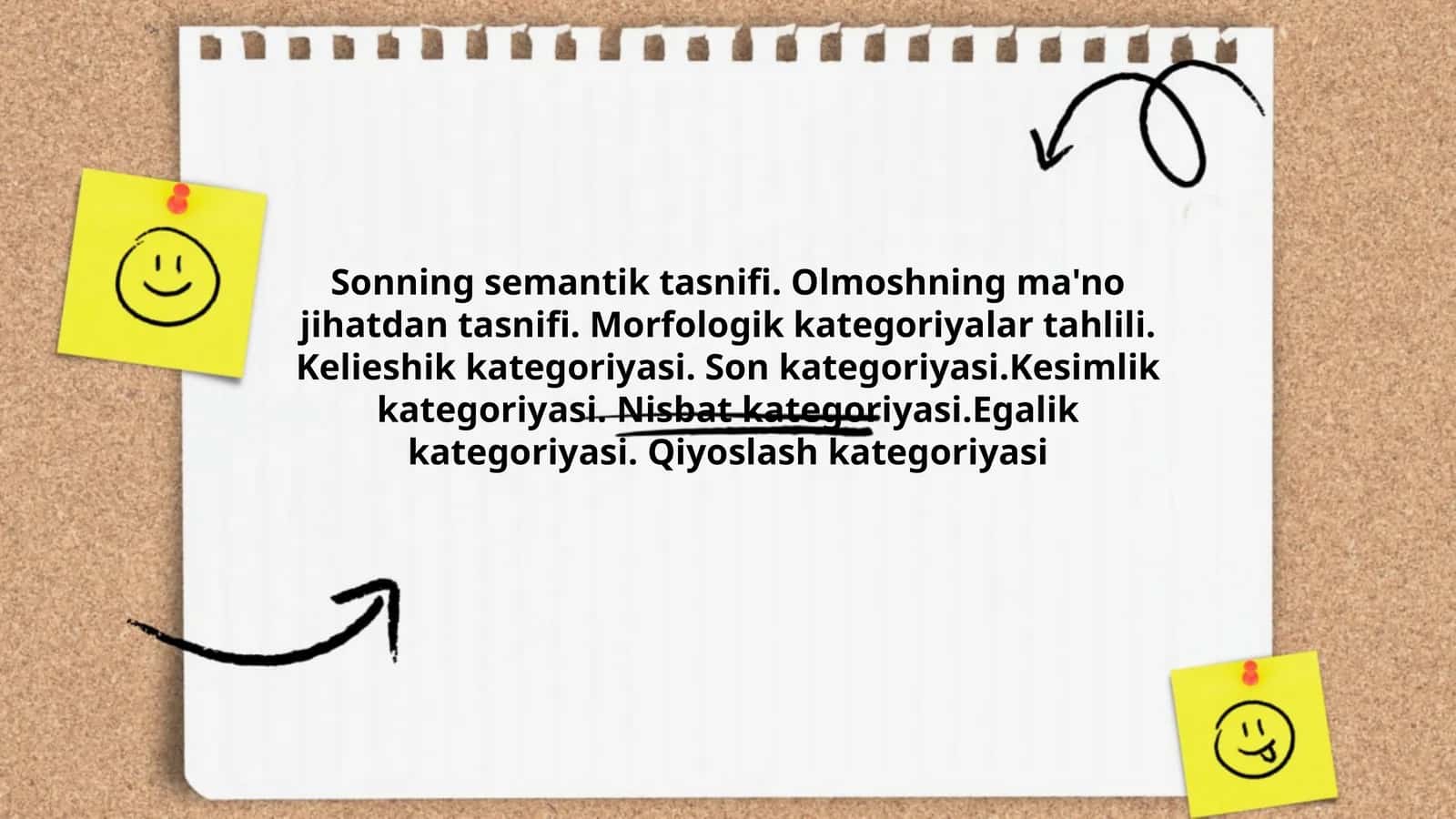 Sonning semantik tasnifi 1