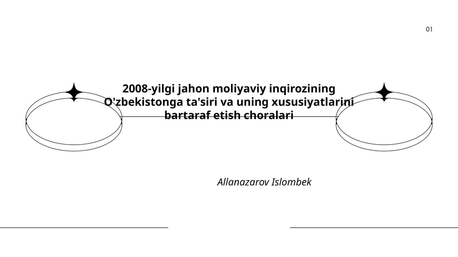 2008-yilgi jahon moliyaviy inqirozining O'zbekistonga ta'siri va uning xususiyatlarini bartaraf etish choralari 1