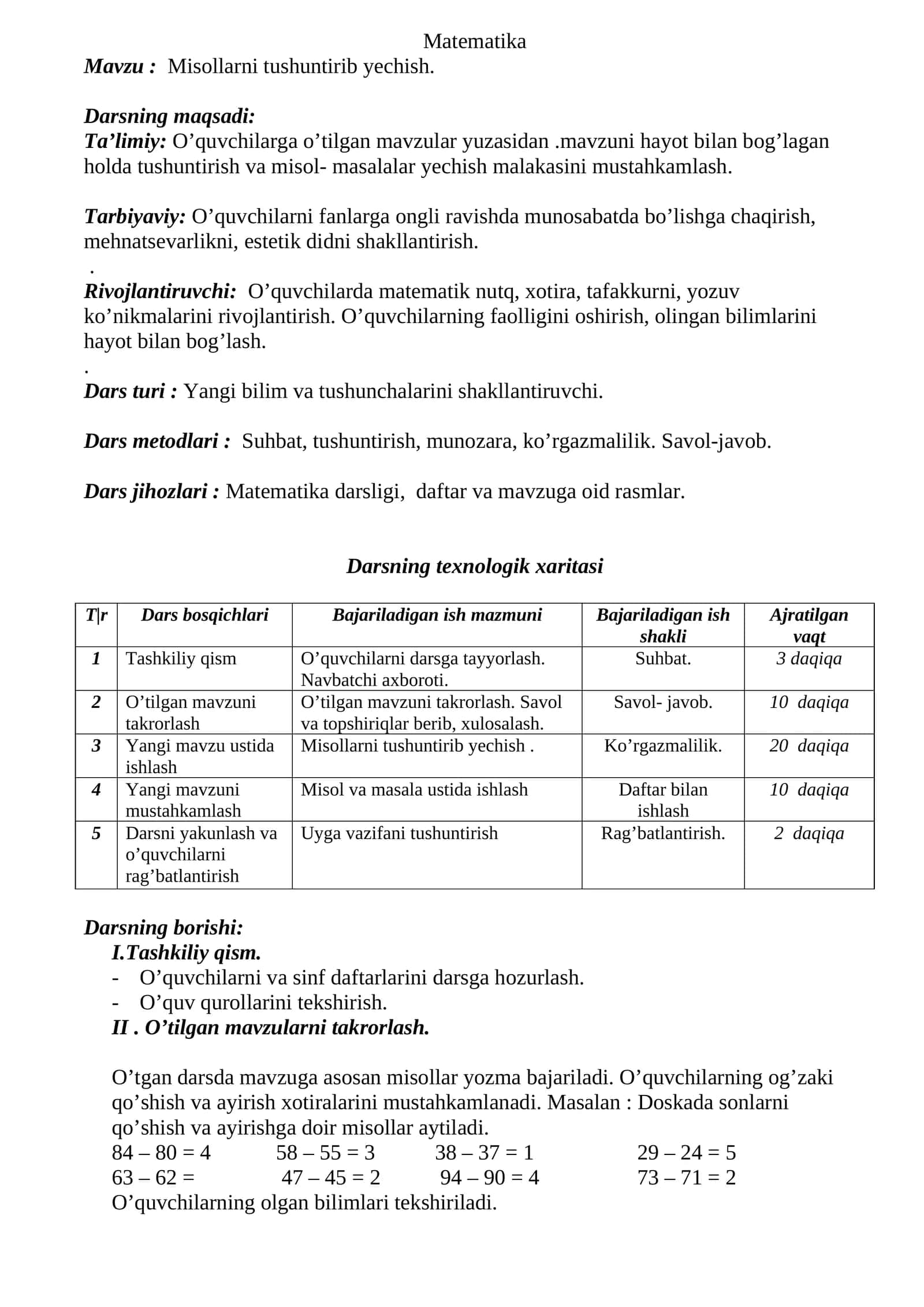 Matematika 1