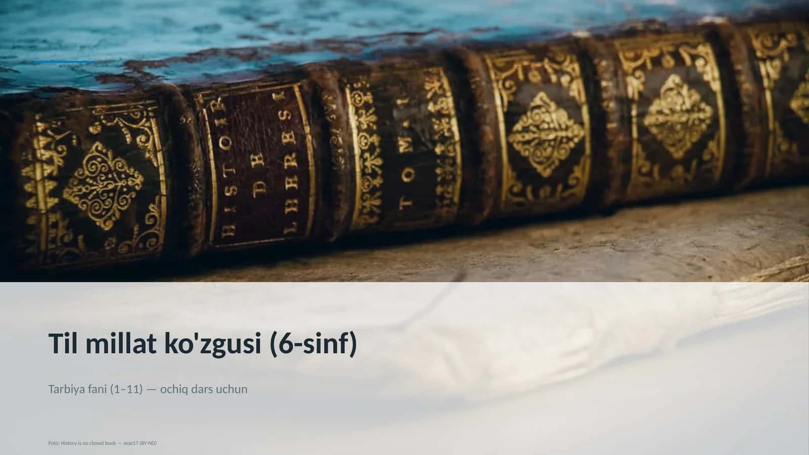 Til millat ko'zgusi (6-sinf) 1