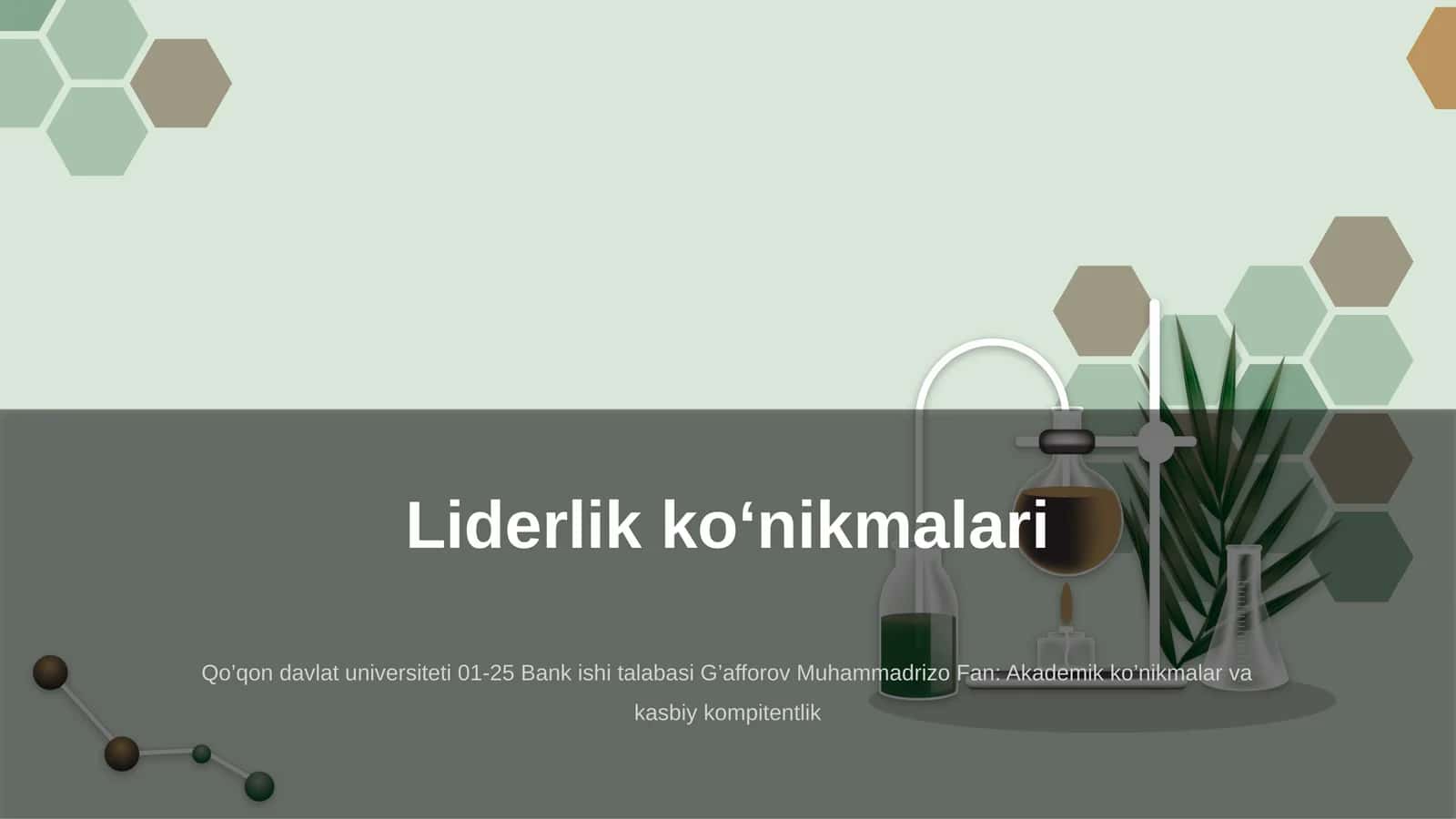 Liderlik ko‘nikmalari 1
