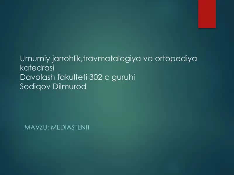 MEDIASTENIT 1