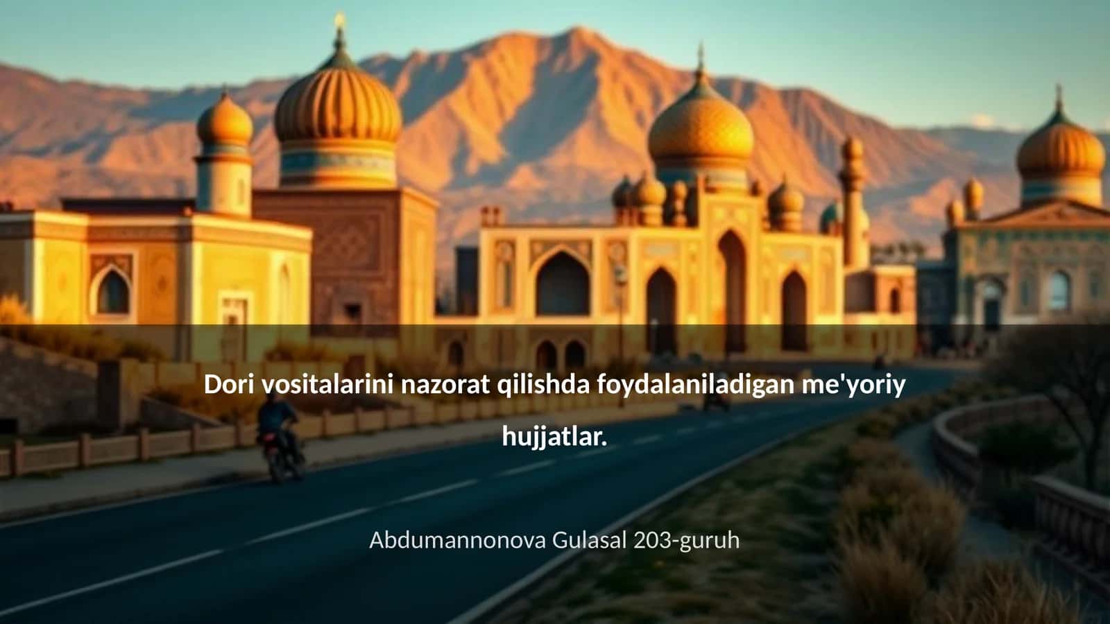 Dori vositalarini nazorat qilishda foydalaniladigan me'yoriy hujjatlar 1