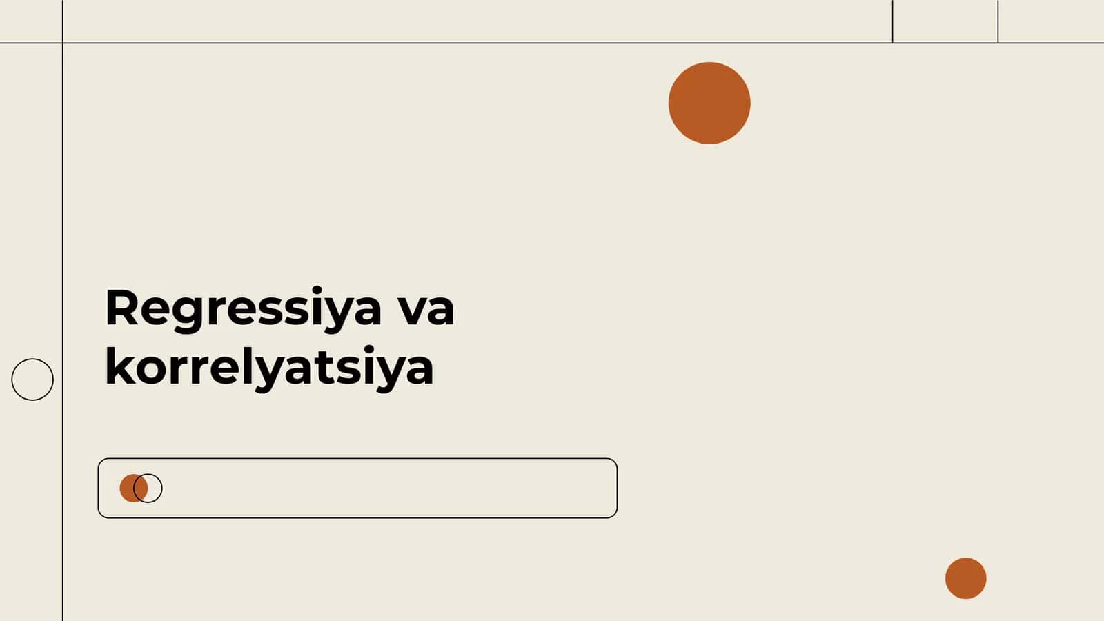 Regressiya va korrelyatsiya 1