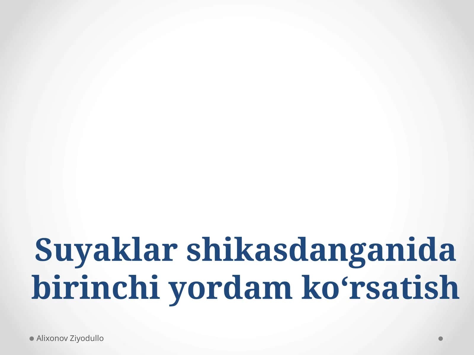 Suyaklarshikasdanganidabirinchiyordamko‘rsatish 1