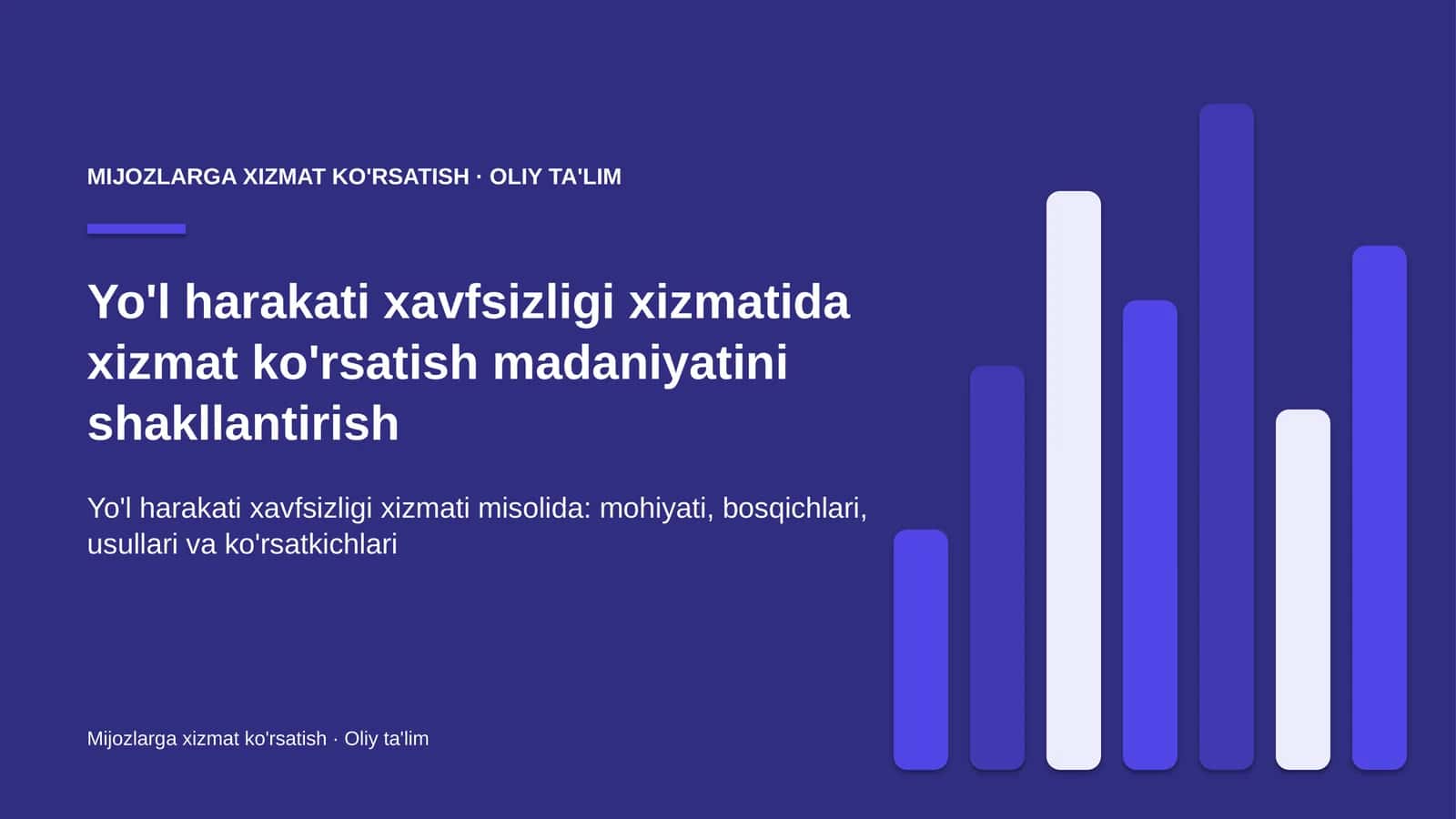yo'l harakati xavfsizligi xizmatida xizmat ko'rsatish madaniyatini shakllantirish 8498 1
