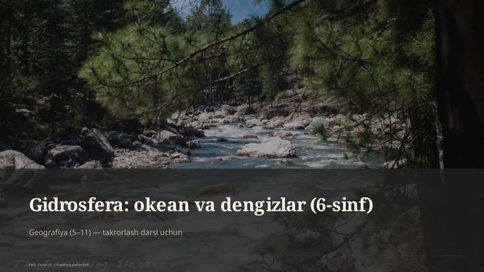 Gidrosfera: okean va dengizlar (6-sinf) 1