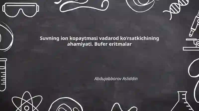 Suvning ion kopaytmasi