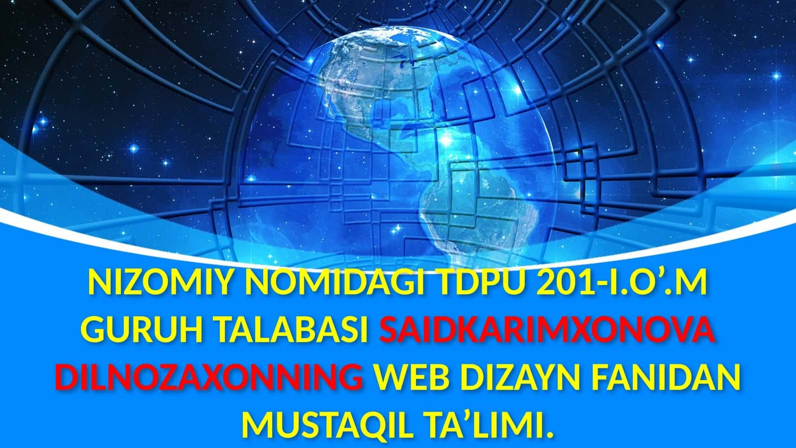 WEB SAHIFA DIZAYNINI YARATISH 1