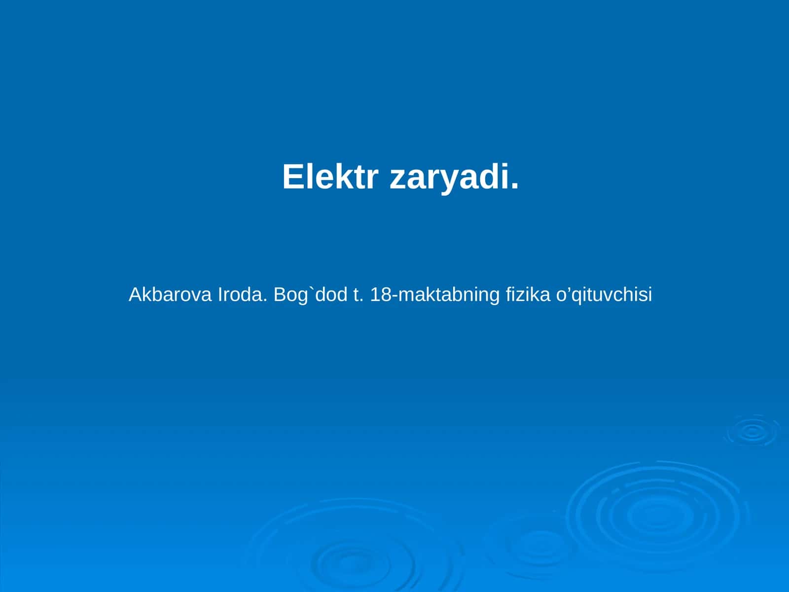 Elektrzaryadi 1