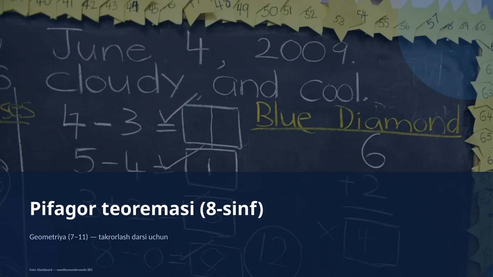 Pifagor teoremasi (8-sinf) 1