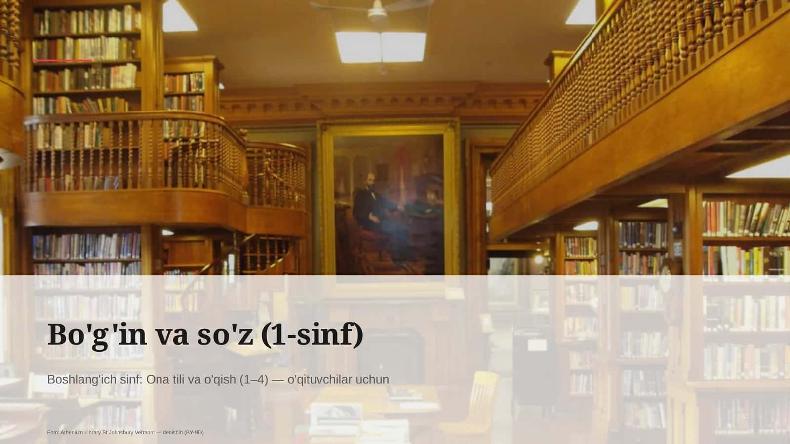 Bo'g'in va so'z (1-sinf) 1