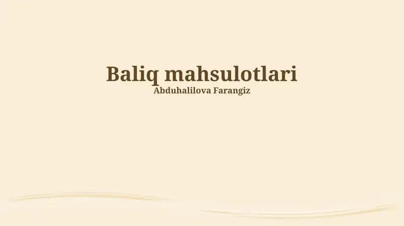 Dengiz mahsulotlari 1