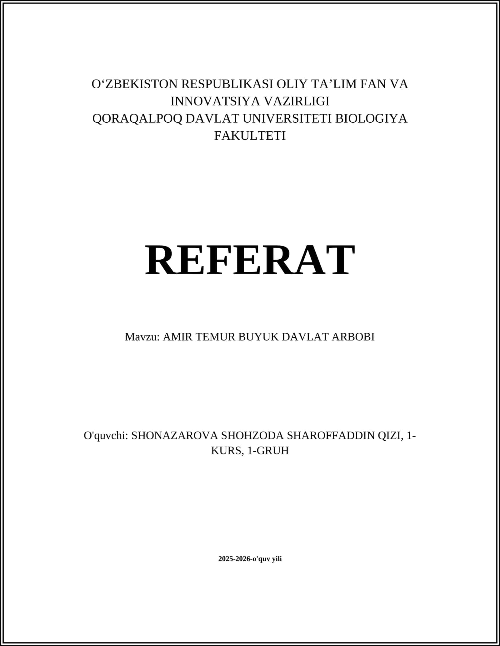 AMIR TEMUR BUYUK DAVLAT ARBOBI 1