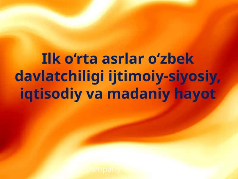 Ilko‘rtaasrlar O‘rta Osiyo 1