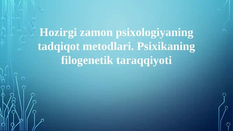 Zamonaviy Psixologiya 1