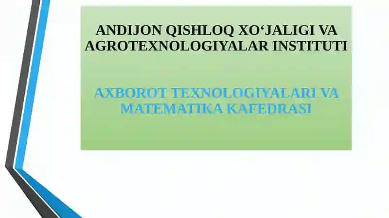 OLIY MATEMATIKA 1
