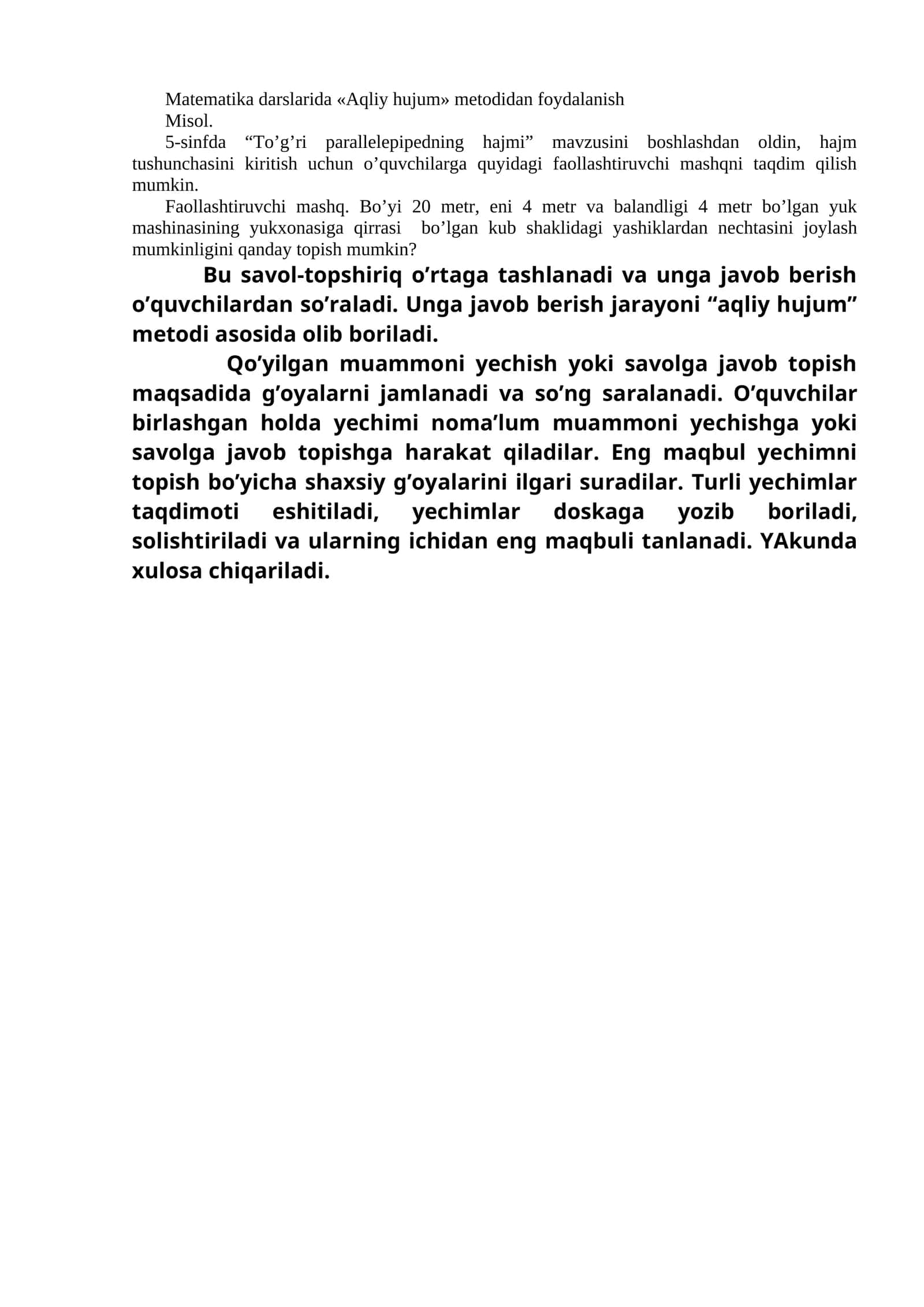 Aqliy hujum metodidan foydalanish 1
