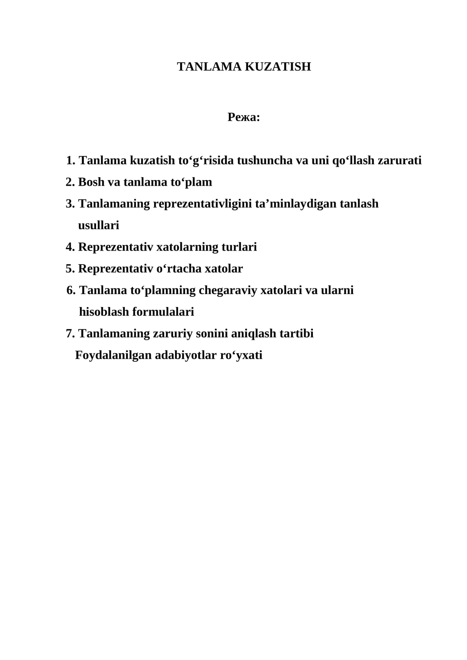 TANLAMA KUZATISH 1
