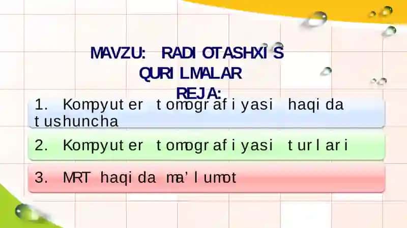 KT anʼanaviy rentgenografiya 1