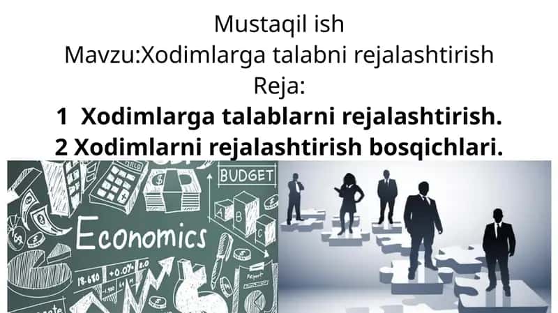 Xodimlarga talabni rejalashtirish 1