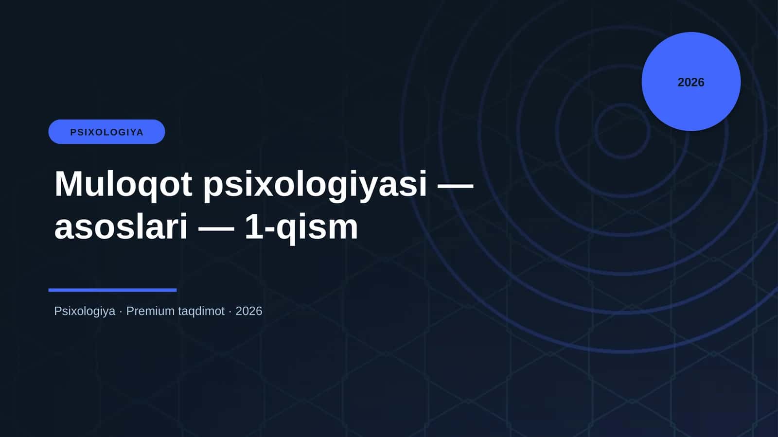 Muloqot psixologiyasi — asoslari — 1-qism 1