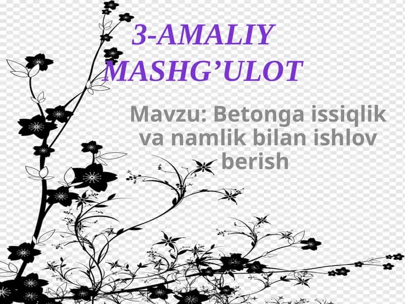Betonning Issiqlik va Namlik Bilan Ishlov Berish 1