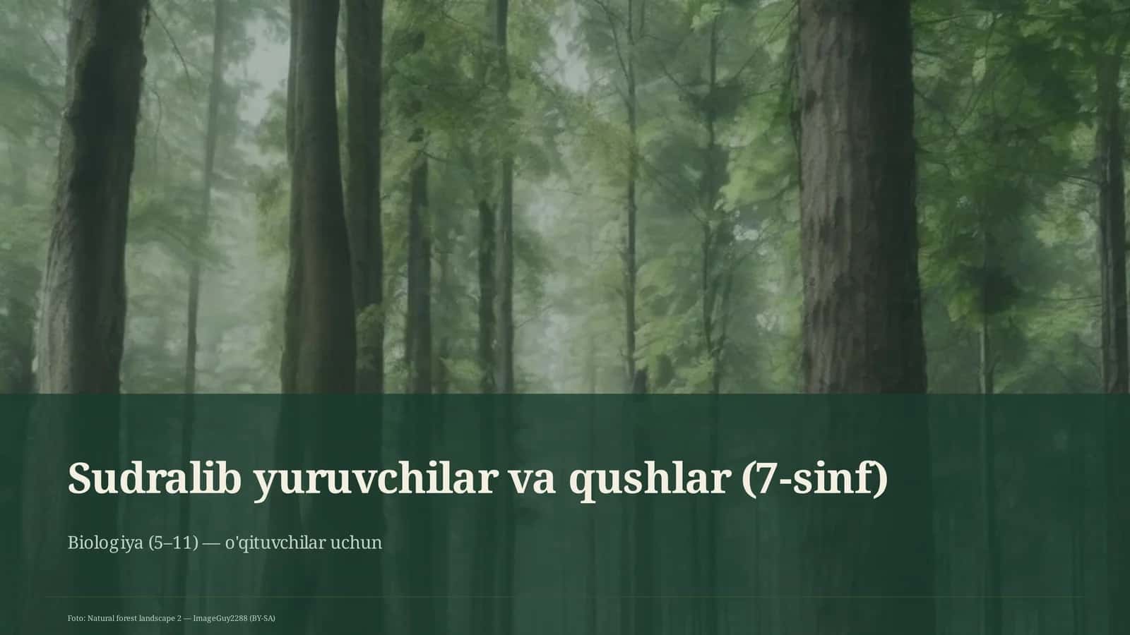Biologiya (5-11) — o'qituvchilar uchun 1