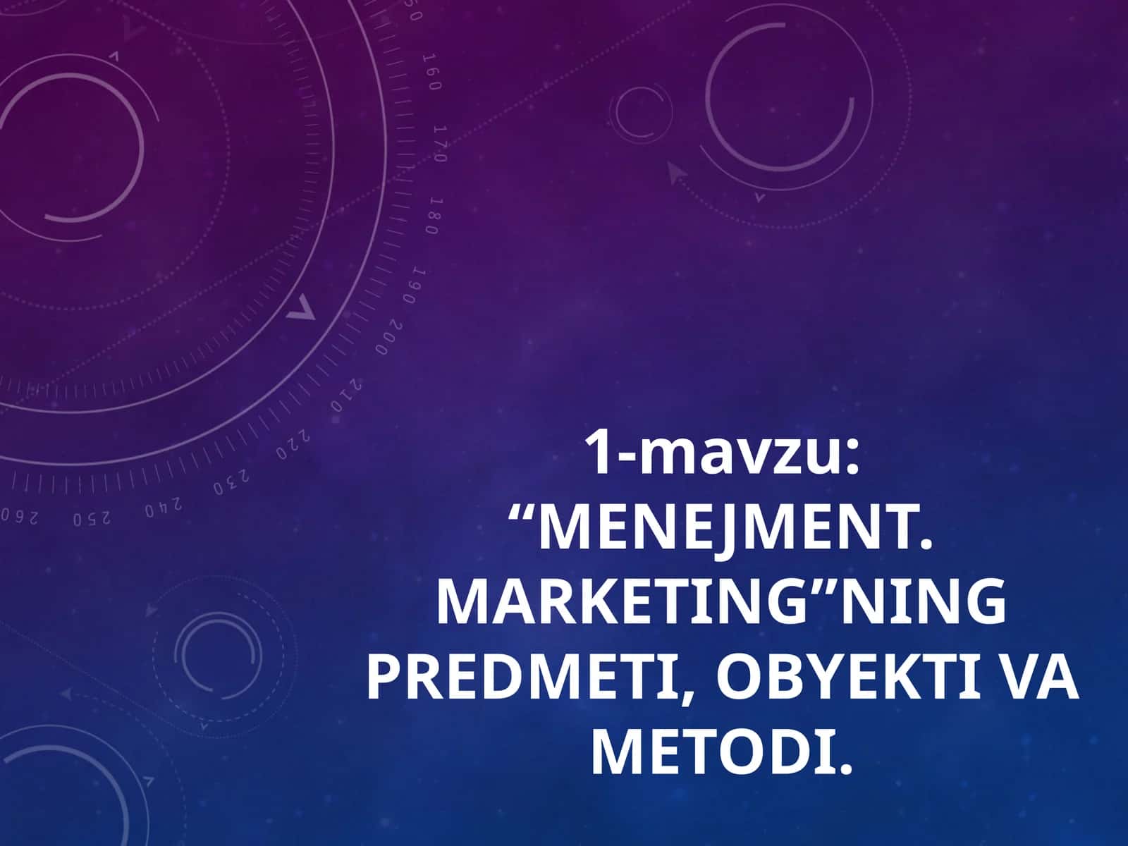 MENEJMENT. MARKETING 1